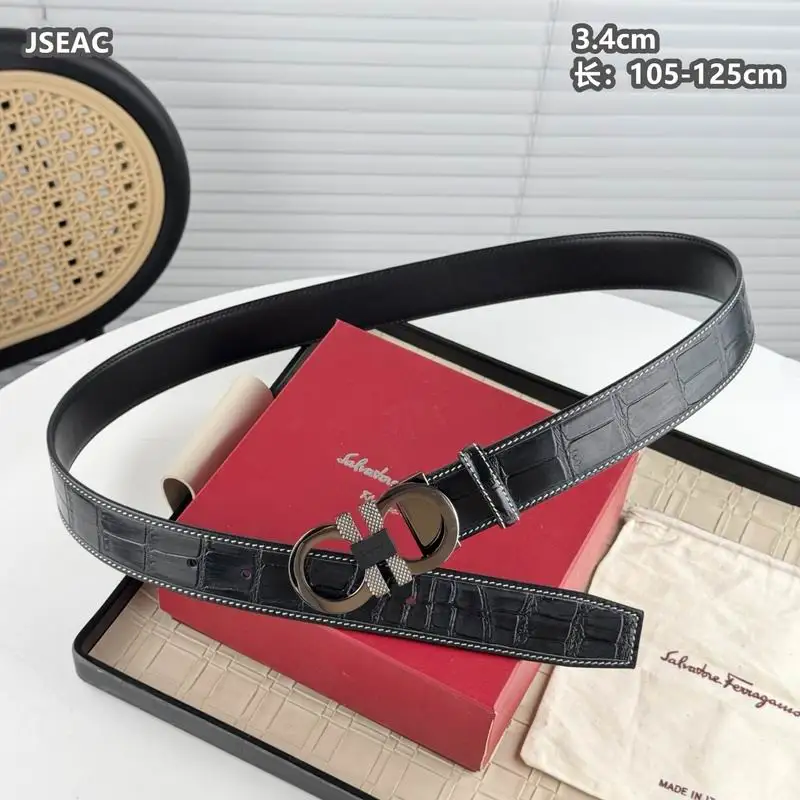 Ferragamo belt 34mmX105-125cm 8L14